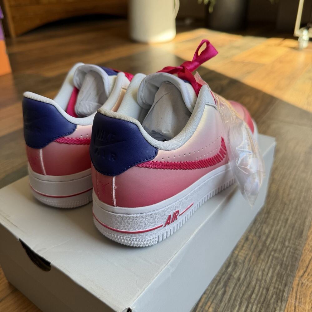 Nike Air Force 1 '07 Kay Yow Cancer Fund Pink White Womens 5.5 CT1092-100 - Picture 8 of 14